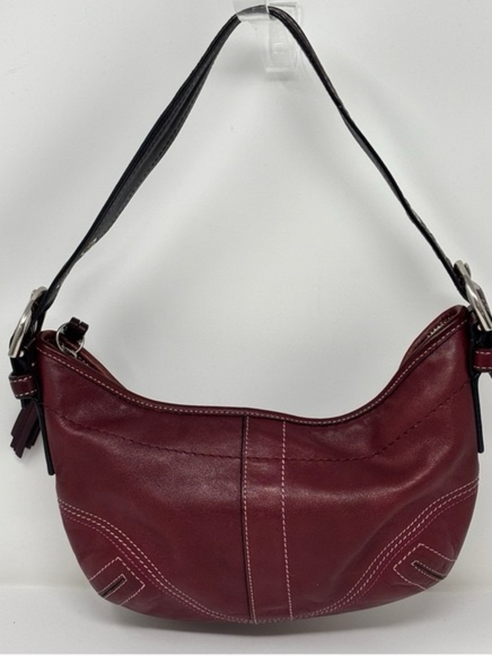 Vintage Coach Y2K Soho Shoulder Bag in Burgundy